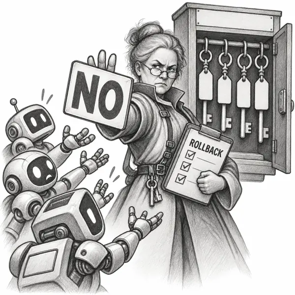 Dr. No: Refuses root access without a reason, narrow scope, expiry, and a tested way to revoke it.