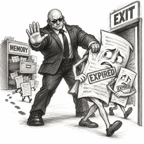 Memory Bouncer: Ejects stale or poisoned persistent memories and tracks down the copies they left behind.