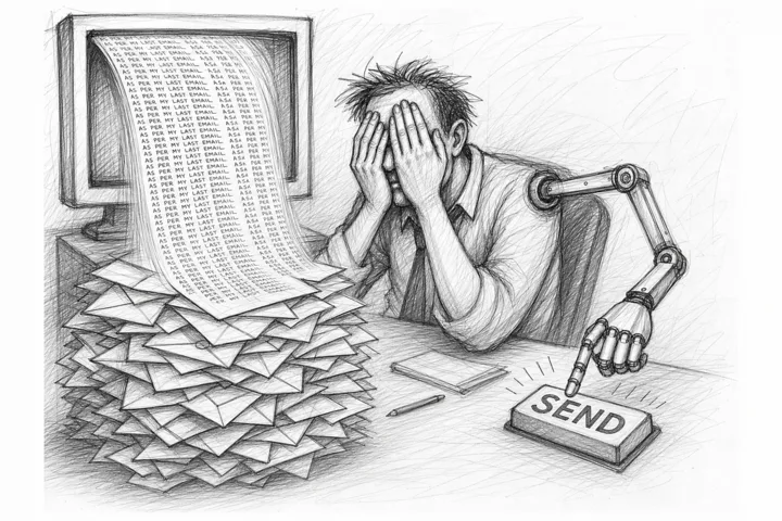 As per my last email full of em-dashes