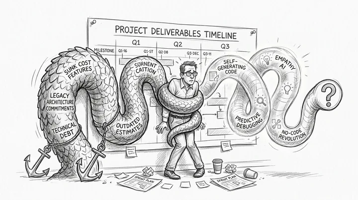 The Temporal Tangle Worm: When the Roadmap Eats the Present